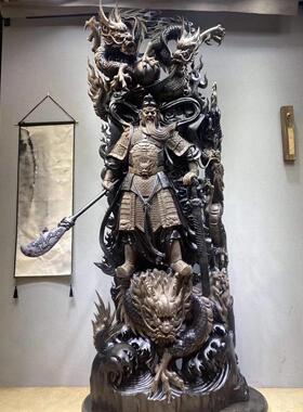 根雕木雕摆件人物关公弥勒佛像观音财神山水花鸟龙凤崖柏送礼家居