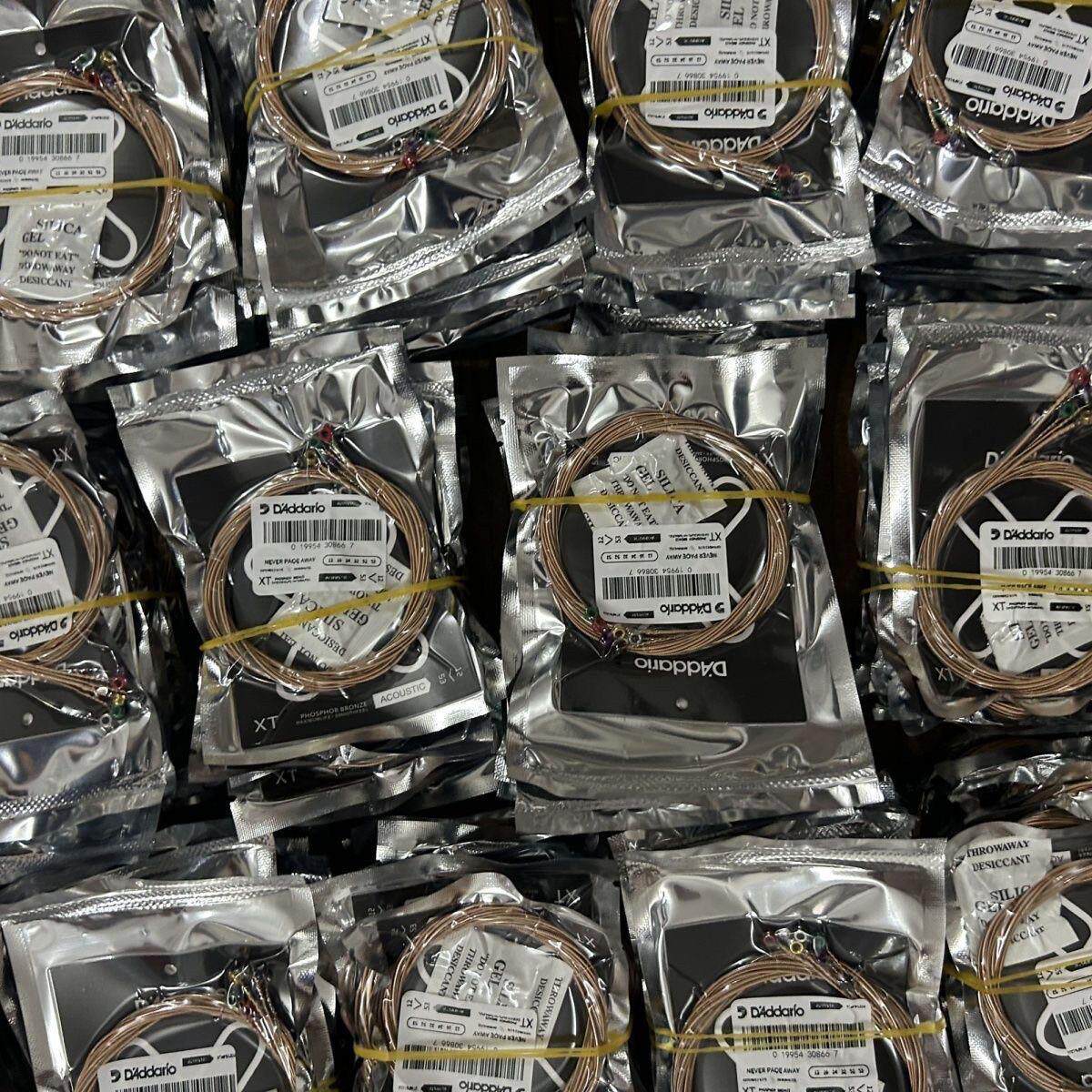 美产进口正品达达里奥xt民谣镀膜吉他琴弦12-53工厂散装抽真空装