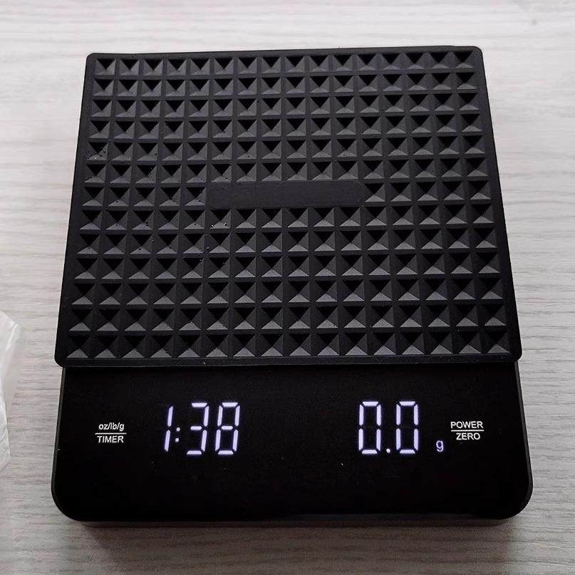 升级自动计时 手冲咖啡LED电子秤0.1g克称家用高精度厨房秤烘培称
