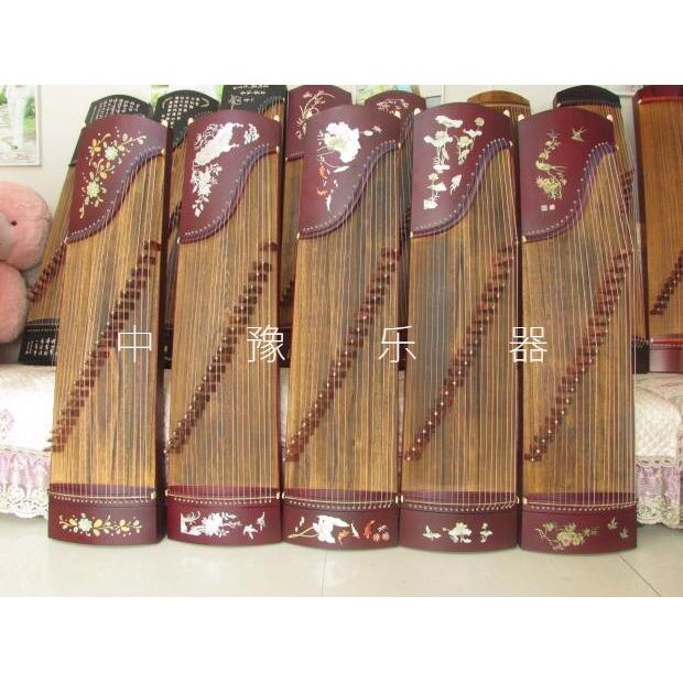 厂家直销125型红木贴画小古筝限时特价便携式半筝短筝荷花孔雀