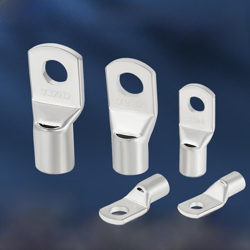 SC冷压接线端子SC窥口铜鼻子接线端头线耳铜鼻子铜接头紫铜线鼻子