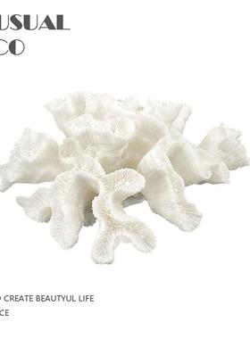 现代简约新中式仿真珊瑚摆件样板房售楼处书房客厅软装饰品摆设