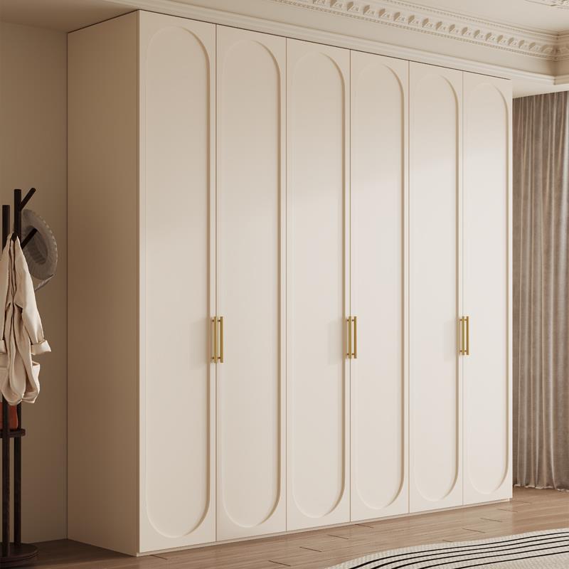 法式网红衣柜卧室家用书桌梳妆台转角一体收纳柜子小户型经济衣橱