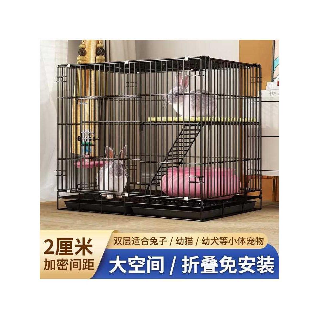猫笼子家用室内别墅双层可折叠免安装笼子猫屋猫咪宠物笼广东深圳