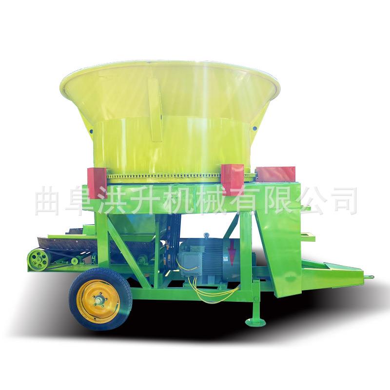 干湿两用稻草粉碎机圆盘式粉草机高喷出料铡草揉碎机
