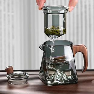 玻璃茶壶耐高温家用泡茶壶茶水分离花茶壶单壶泡茶器明火手工加热