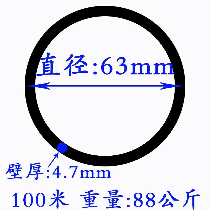 农用pe自来水管6分25灌溉1寸4塑料硬管50养殖63给水管穿线管|