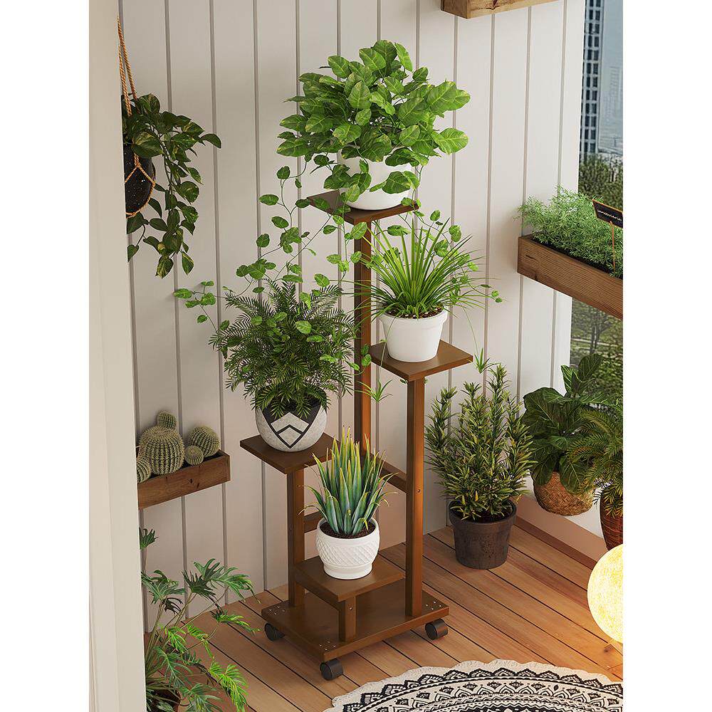 阳台客厅落地式花架子2025新款绿植置物架花盆植物摆放架多层移动