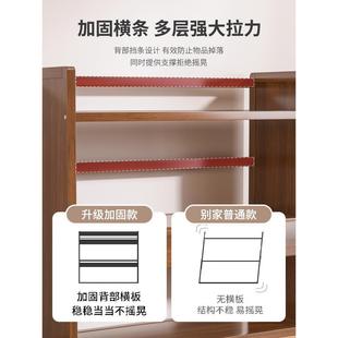 实木桌面书架置物架桌上办公室电脑收纳架简易多层小书架家用书柜