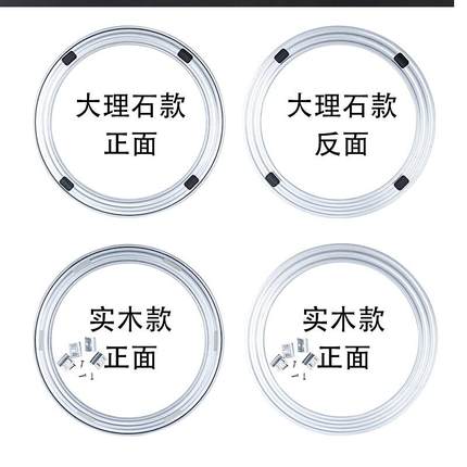 餐桌转盘底座轴承饭桌大理石圆桌红木转子实木滑道芯家用圆形轨道