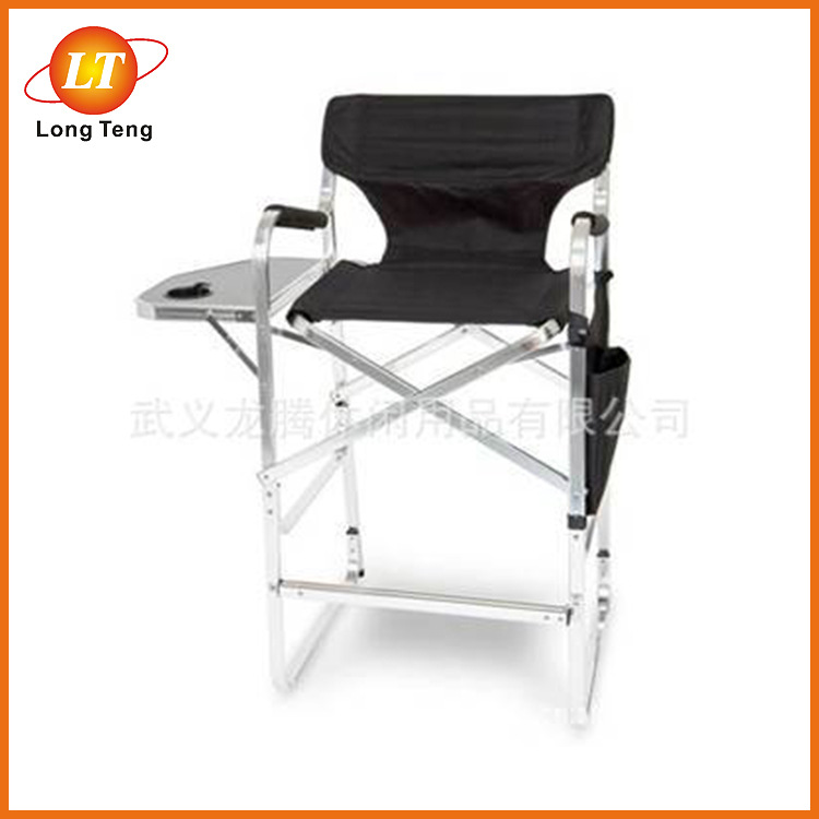 新款休闲高脚导演椅 铝合金折叠美发化妆椅