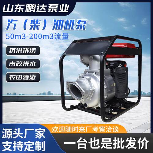 便携式排涝排水多用途自吸式离心泵8寸自吸汽（柴）油机水泵