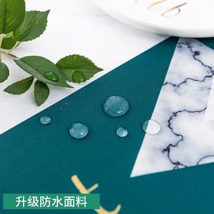 布艺方桌桌布正方形台布家用四方简约北欧餐桌布麻将桌盖布防水