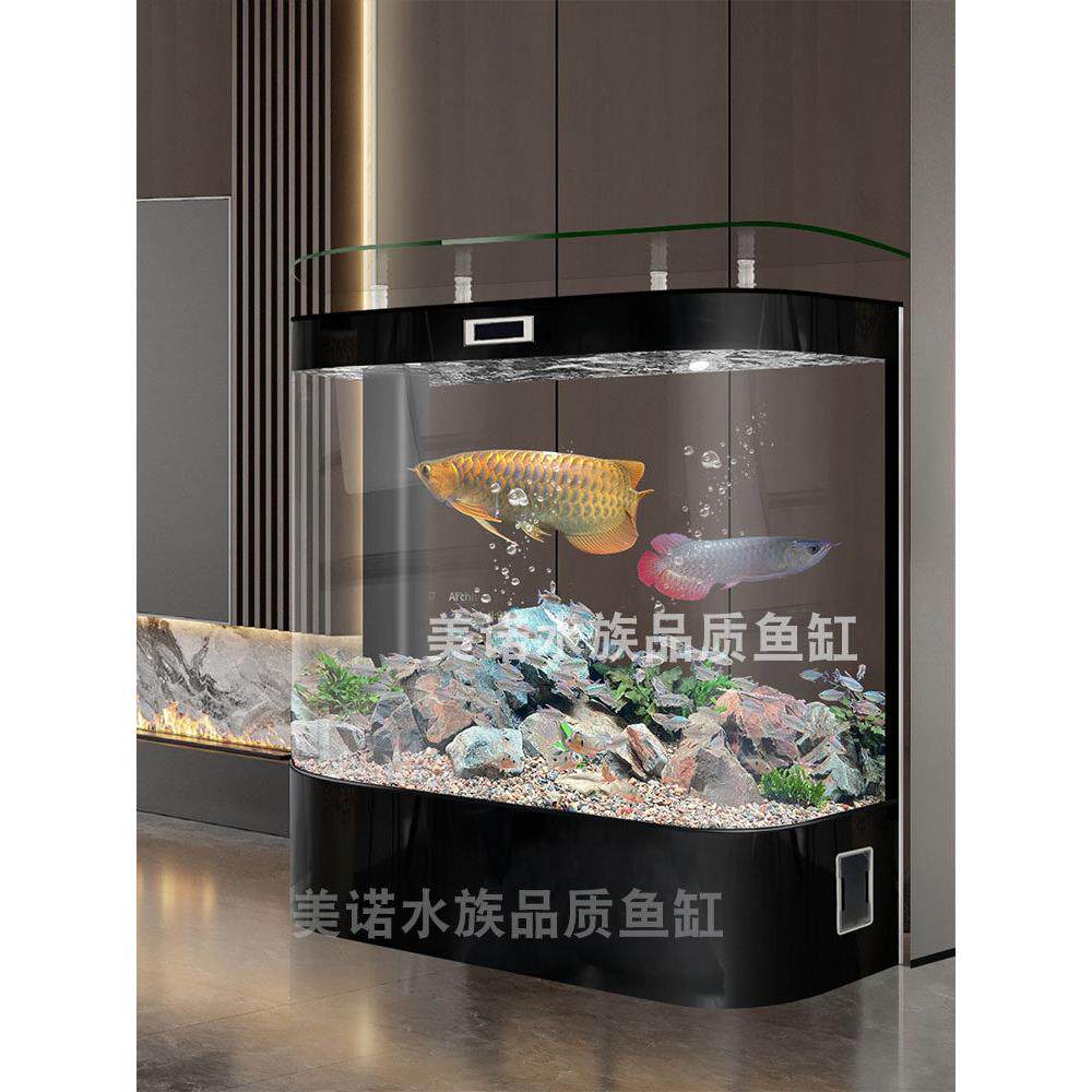 鱼缸客厅2025新款家用落地式一体生态免换水大型锦鲤靠墙水族箱