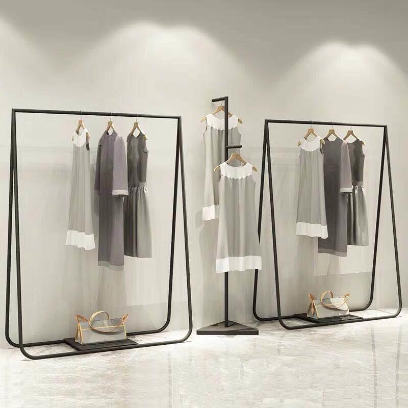 衣服架子服装店展示架落地式欧式简约挂衣架男女装店铁艺中岛陈列