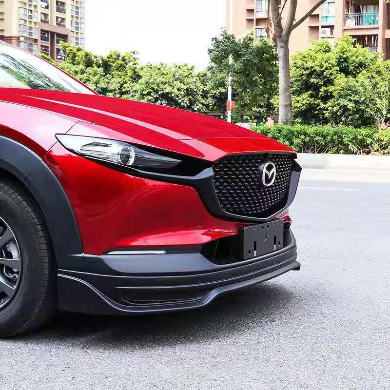 适用2020款马自达cx30中网装饰条侧饰前脸保险杠中网亮条贴片改装