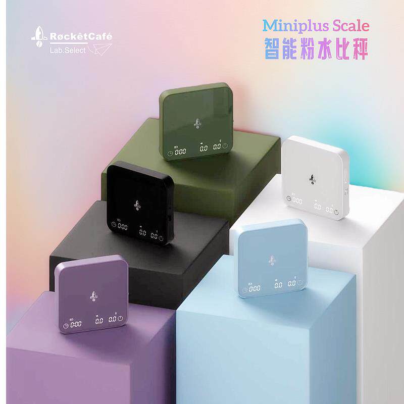 火箭家|Mini咖啡秤手冲意式粉水比秤电子计时秤可充电可携式料理