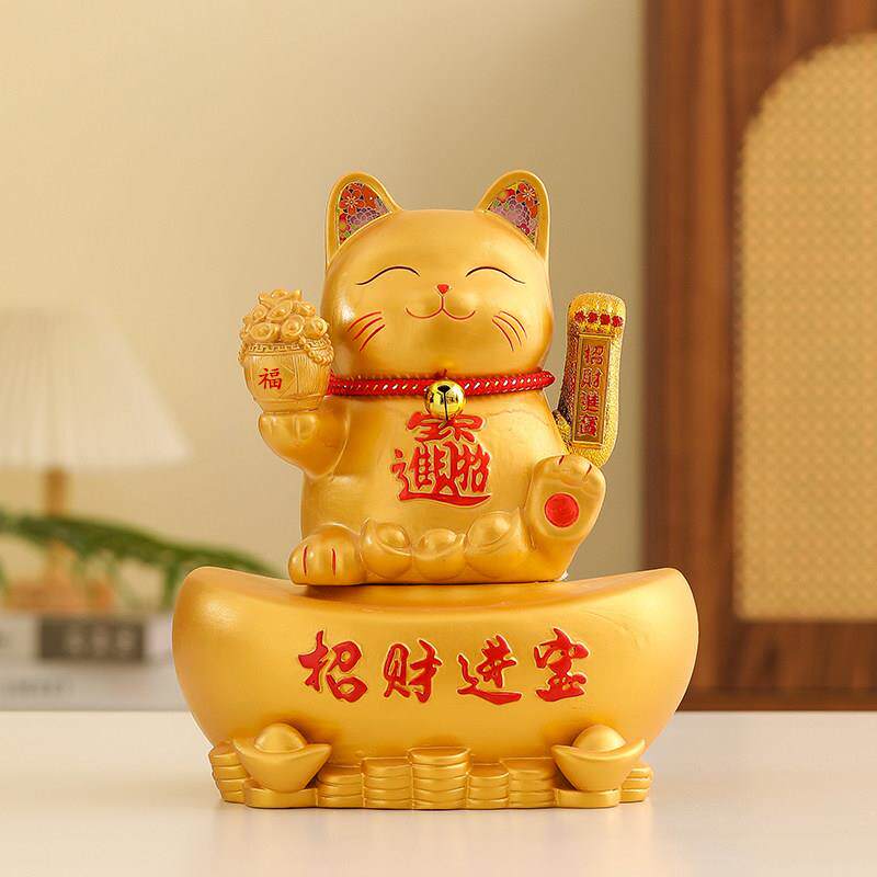 招财猫创意陶瓷摆饰前台店铺开 业大吉生意兴隆存钱筒送礼品发财
