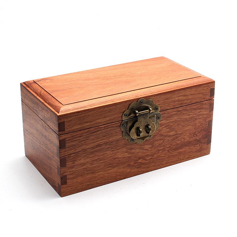 实木榫卯首饰盒木质新中式饰品盒复古雕花浮雕收纳盒杂物整理包邮