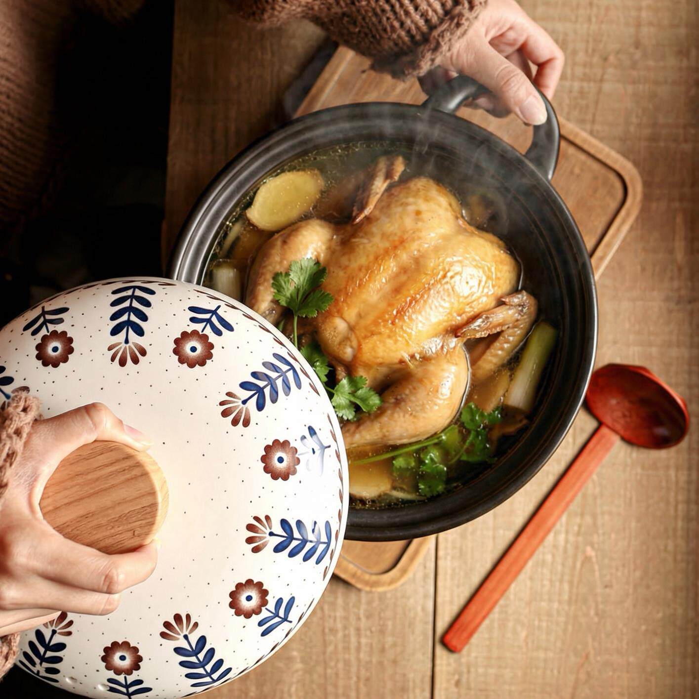 炖肉锅家用砂锅炖整只鸡砂锅燃气灶专用煮粥专用锅土陶锅汤锅商用