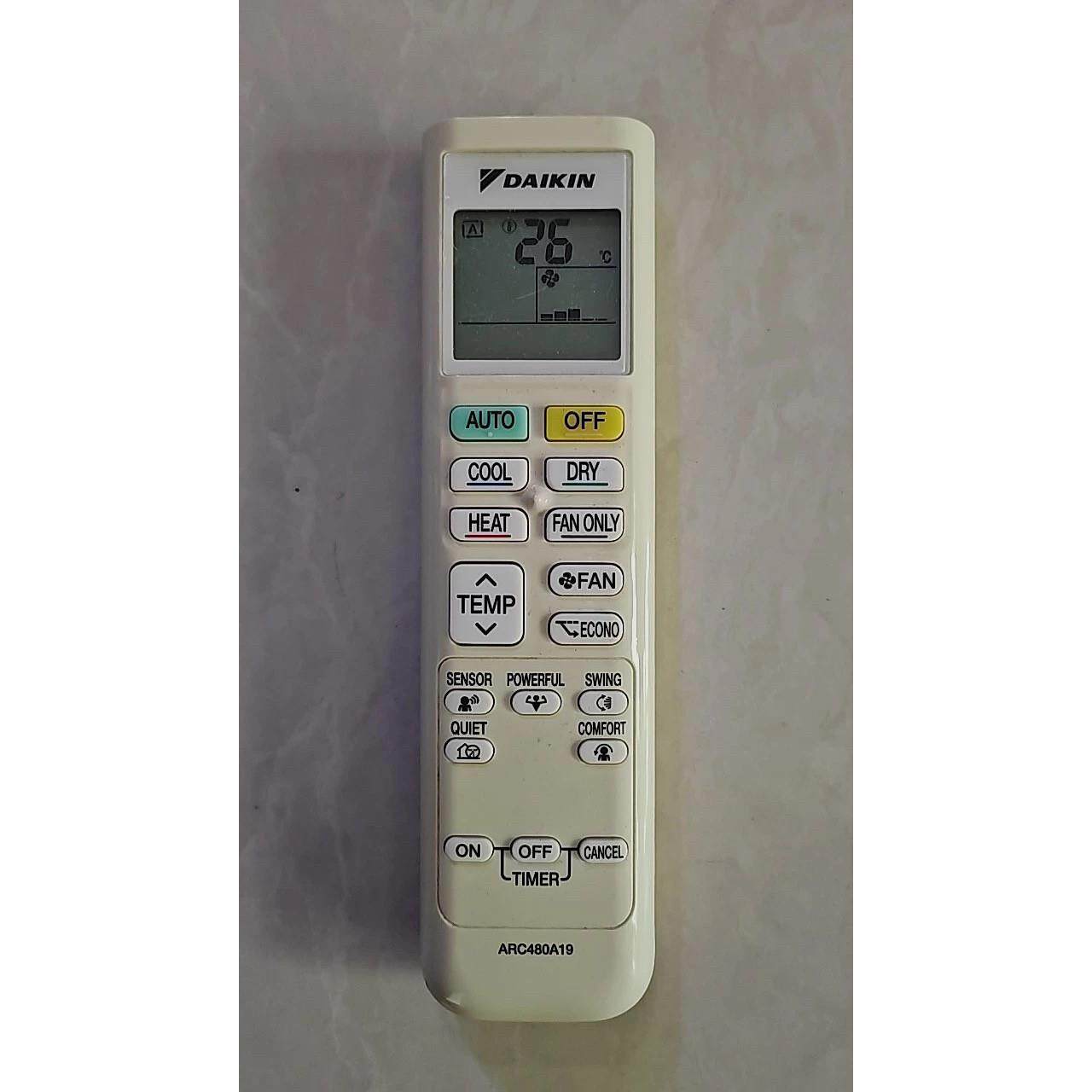 适用大金空调遥控器 ARC480A19 A32 A36 ARC480A4 A3 A2 A1 英文