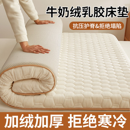 牛奶绒床垫软垫j家用秋冬季加厚保暖宿舍床垫床褥垫单人褥子海绵