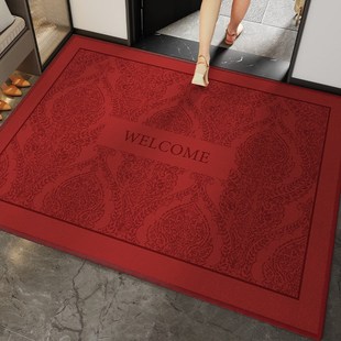德国红色喜庆入户门地垫家用玄关防滑脚垫进门垫T可裁剪高级地毯
