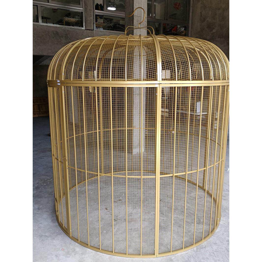 超大虎皮鹦鹉鸟笼巨型大号金属铁艺孔雀笼大型户外加网鸽子笼包邮