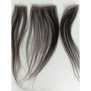 拯救发际线假发贴片前额粘贴式假发真人发补发片生物头皮刘海片25