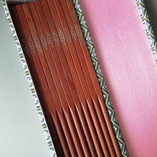 葫芦兰花中国结 潍坊特色红木嵌银丝筷子 礼盒传统工艺品结婚礼品