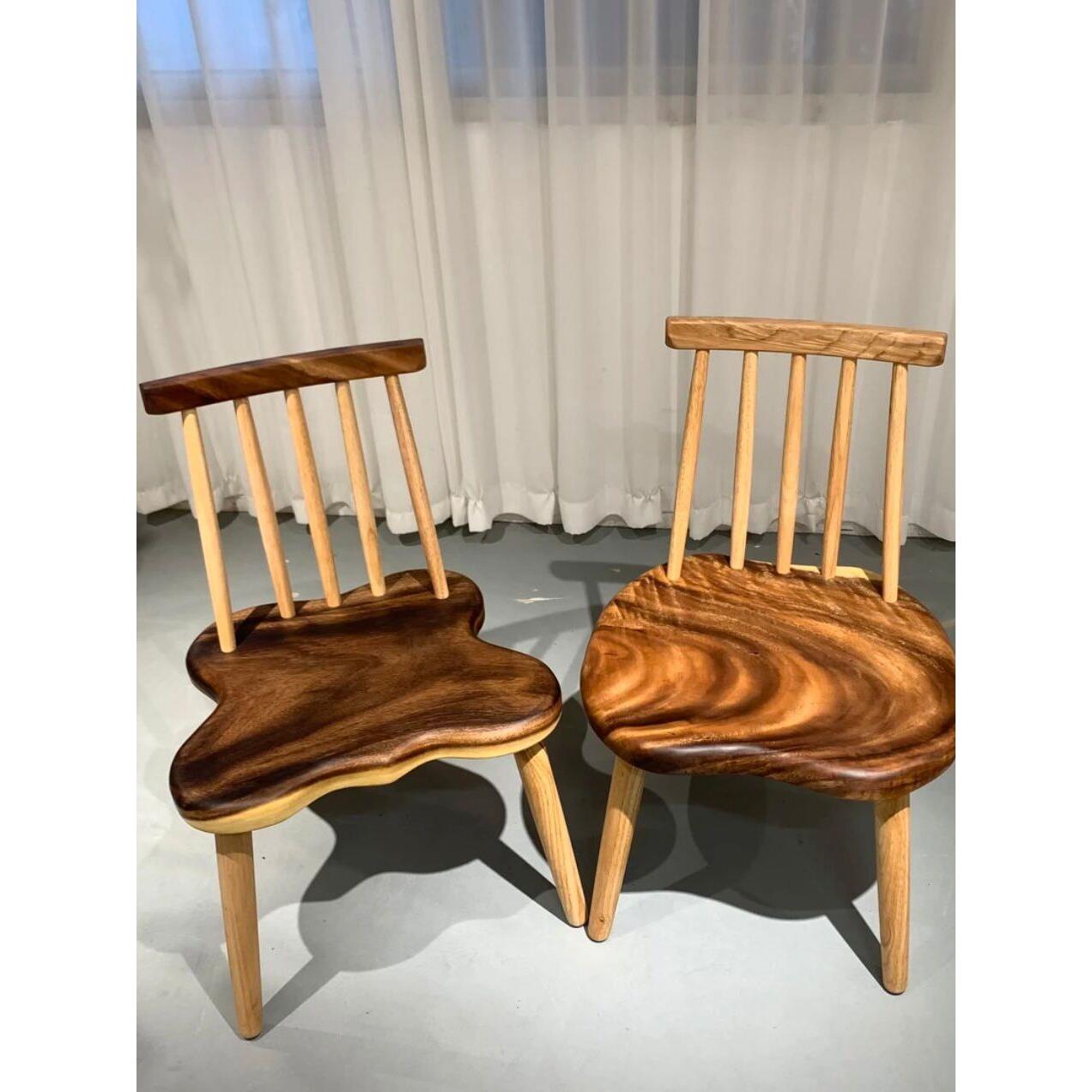南美胡桃温莎椅子实木餐桌和椅子茶几椅子原木靠背椅子书桌椅子休