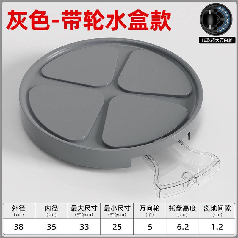 花盆托盘带滑轮加厚可移动垫底座万向轮塑料接水沥水盘透气防烂根