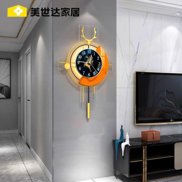 2024新款网红钟表挂钟客厅家用时尚简约现代轻奢创意装饰时钟挂墙,家居饰品,挂钟,淘宝优惠券,粉丝福利购,淘宝优惠卷