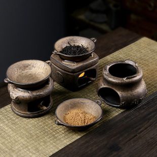 陶瓷复古香炉香薰炉室内蜡烛加热香薰灯檀香香粉炉家用隔火熏香炉