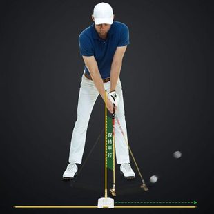 2024高尔夫球挥杆平面纠正器可调角度初学姿势纠正训练方向指示棒