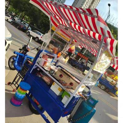 炸串烤肠小吃架子三轮车摩托改装路边摆摊专用饭团煎饼架子卤味