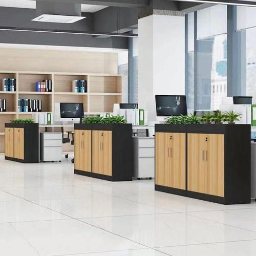 办公室花槽柜隔断柜屏风柜储物柜桌边文件柜收纳柜矮柜半墙遮挡柜