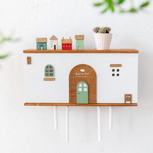 阿楹 光猫排插隐藏路由器遮挡箱插座机顶收纳盒 墙壁遮丑装饰神器