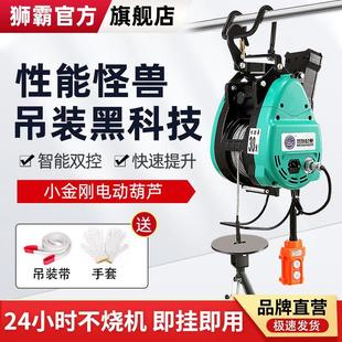 德国进口小金刚电动葫芦220v双孔电葫芦快速提升吊机家用小型可升