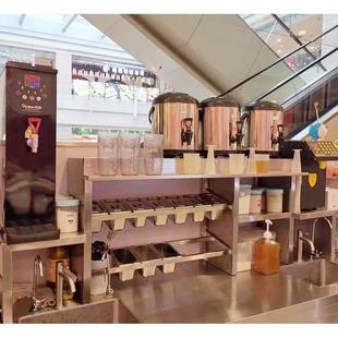 水吧操作台不锈钢置物架定制，奶茶店工作台架子层架奶茶架子定做