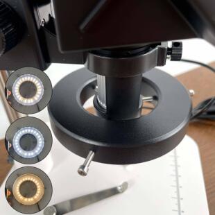 显微镜LED环形光源内径48MM可调节光源视觉聚光 体视显微镜补光灯