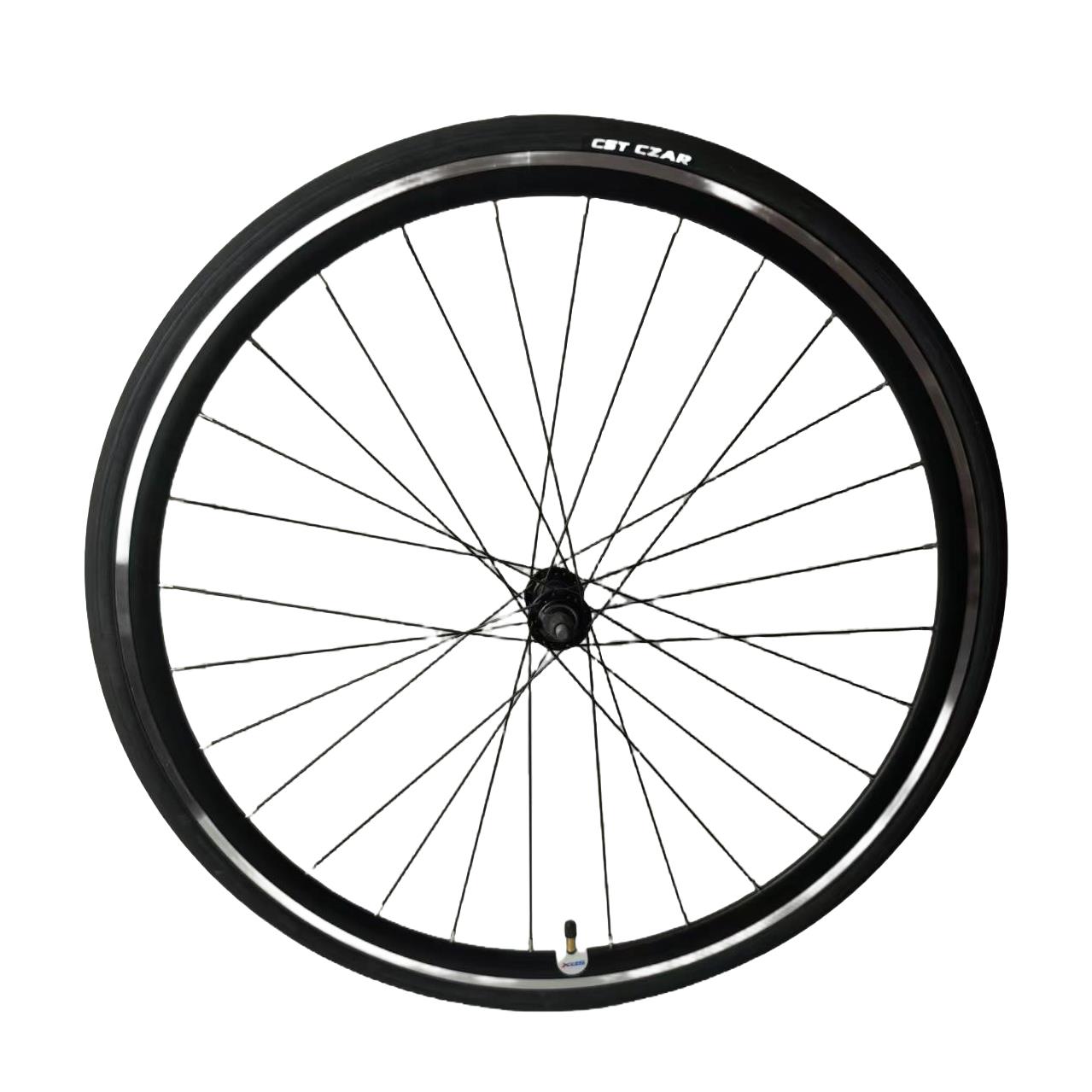 适用喜德盛RC200轮组/实心轴承花鼓/双层铝合金轮圈700CV刹