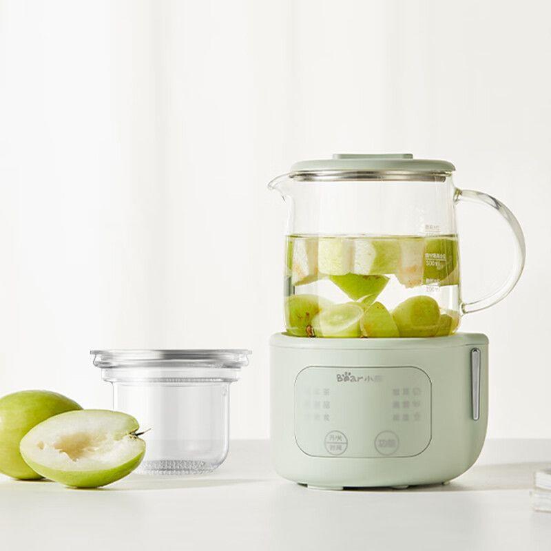 小熊迷你养生壶养生杯电炖杯电热杯煮花茶壶烧水壶办公室杯子