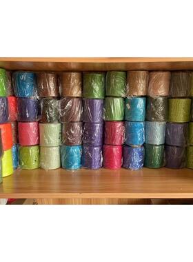 MADE IN CHINA高级蜡线手缝DIY手工皮具腊线方向盘不散股扁线210D