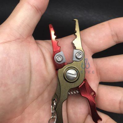 高档口袋路亚钳迷你路亚剪刀子线剪开环钳PE钳鱼饵取钩器一体多功