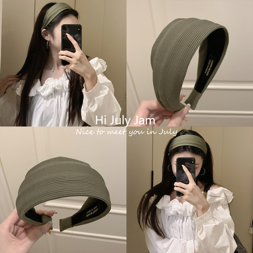 高知气质风~针织坑条发箍