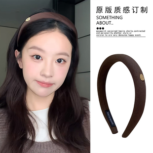 秋冬复古百搭发卡头饰 发箍女2025新款 韩系小金标 神仙藤井树同款