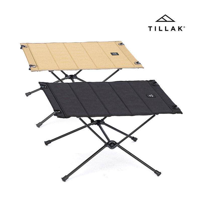 Tillak户外轻量化铝合金折叠桌 露营单人便携桌 精致休闲家具