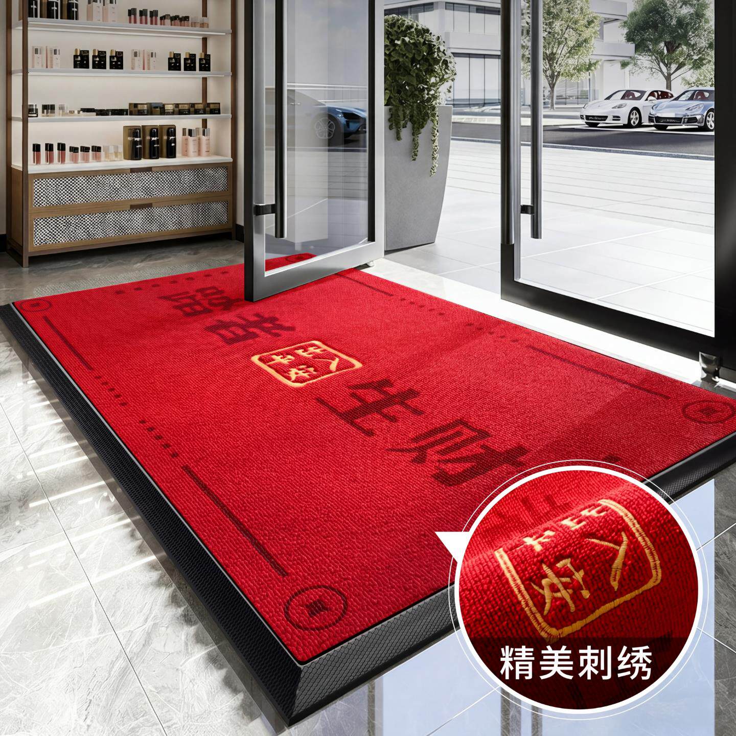 商用室外防滑地垫入户门专用门口迎宾地毯出入平安垫高端耐用脚垫