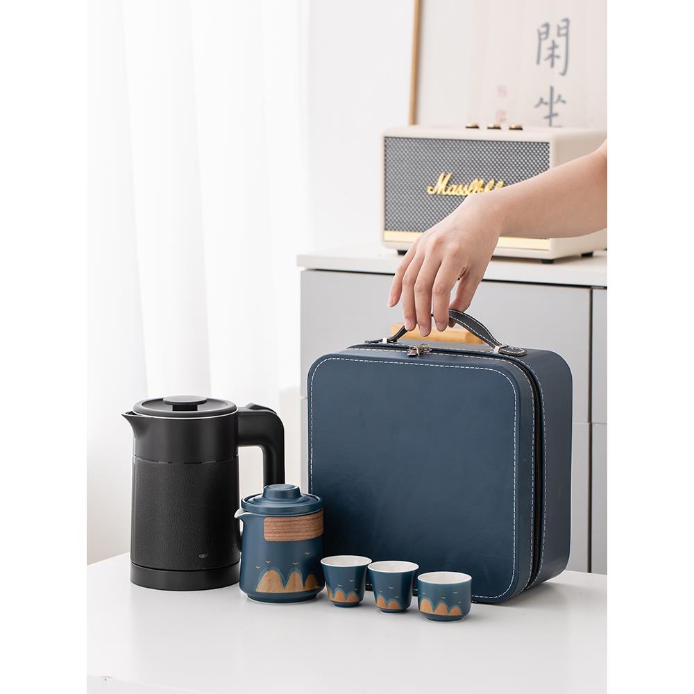 2025新款便携式烧水壶电热水壶旅行茶具户外露营电热水泡茶壶定制